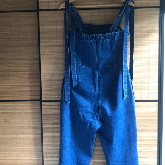 Vintage Sleeveless Jumpsuit foxy fit tie sleeves - Picture 5 of 13